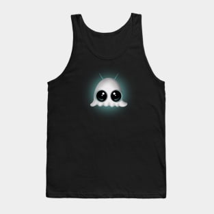 Cute Little Big Eyed Ghost Moth Tank Top